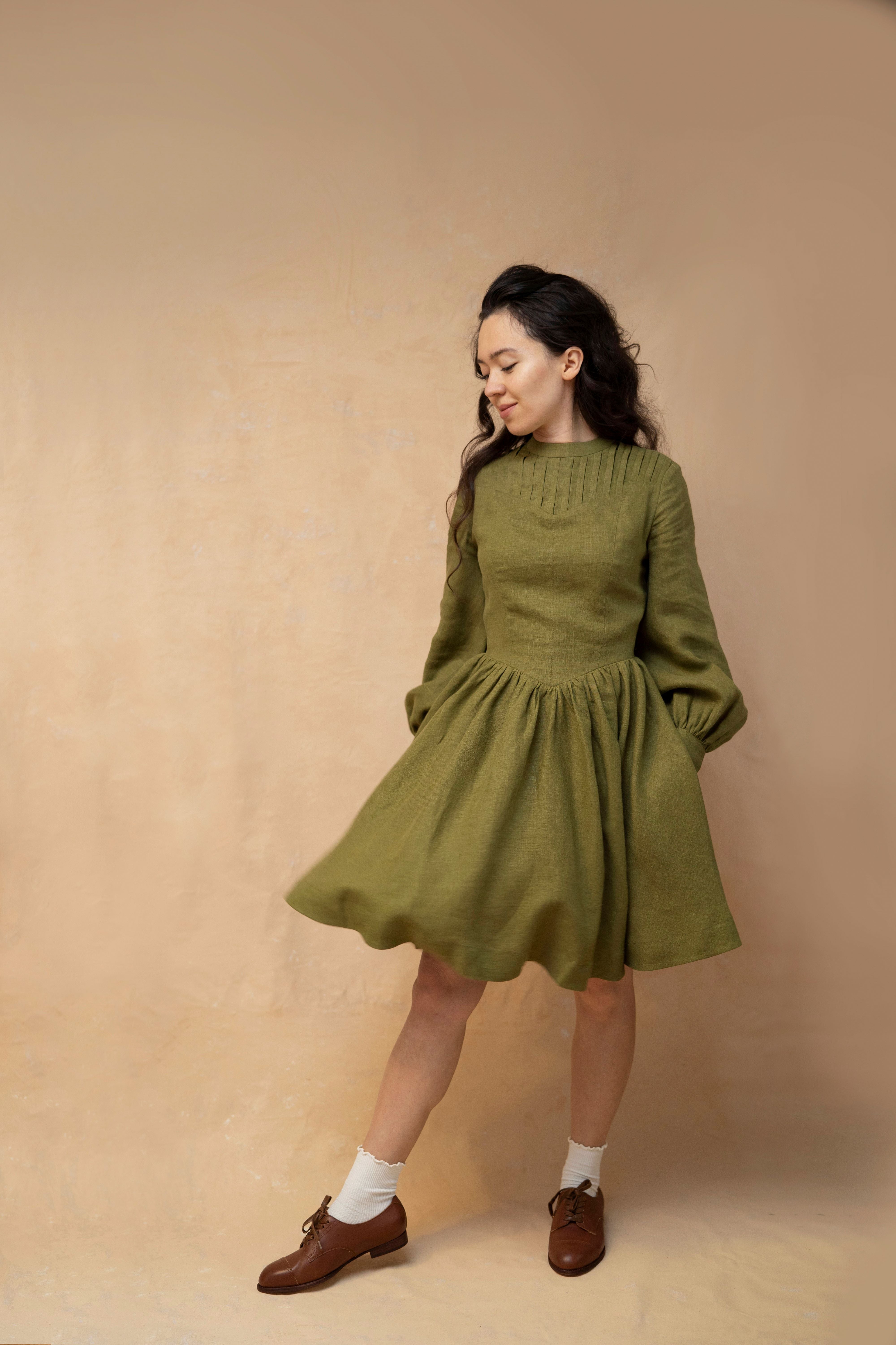 Mini Jo’23 linen dress – LittleWomenAtelier