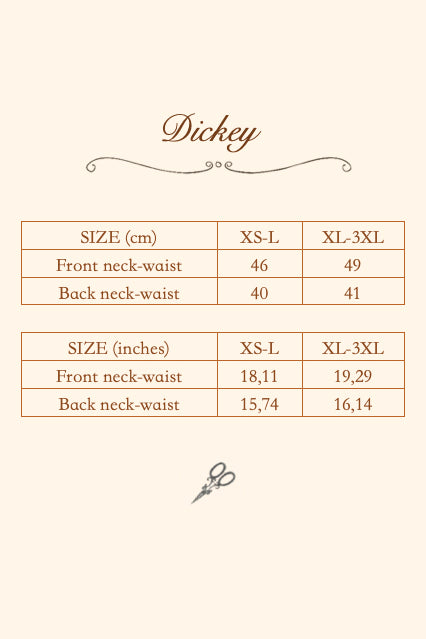 Dickey with sailor collar | Linen dickey collar