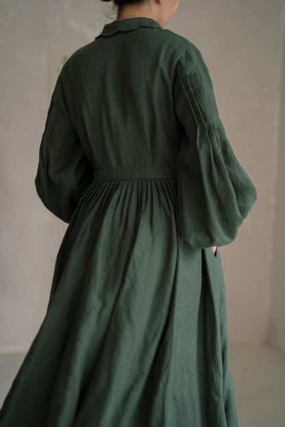 Robe Beth à manches longues | Robe en lin