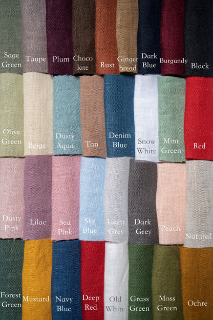 Linen fabrics color samples kit