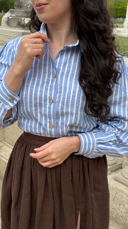 Striped Jo Linen Shirt