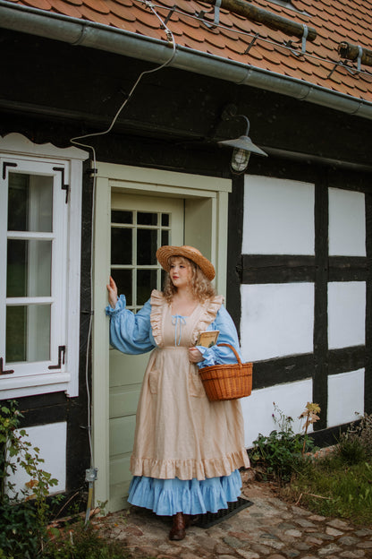 Meg Pinafore | Linen pinafore