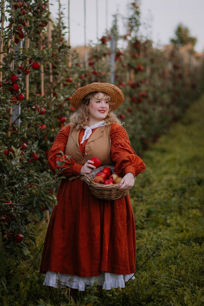 Beth'23 Oversized Dress with Long Sleeves - Plus size | Linen dress