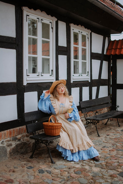 Meg Pinafore | Linen pinafore