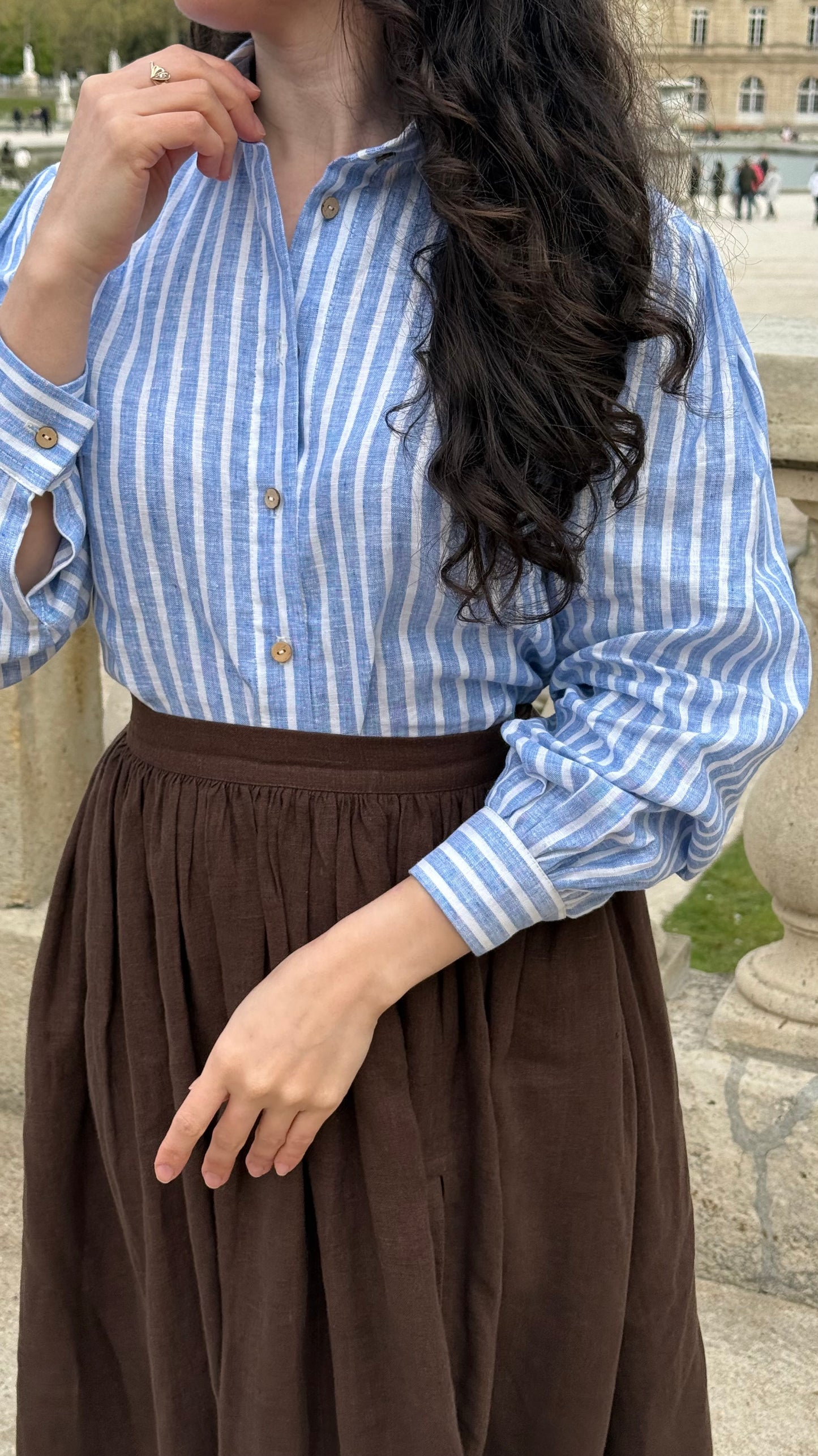 Striped Jo Linen Shirt