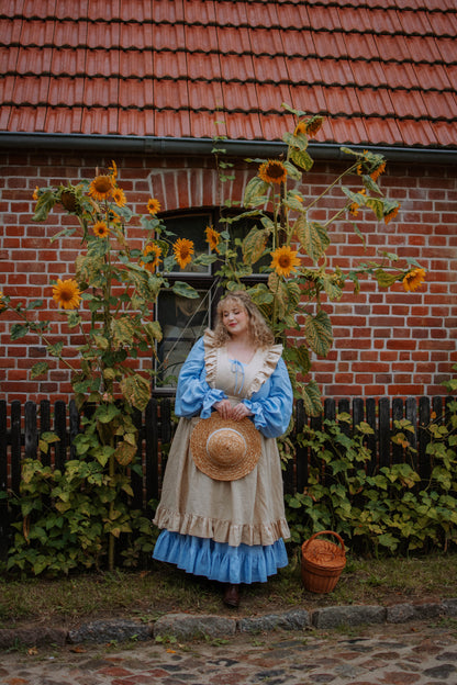August Night linen dress