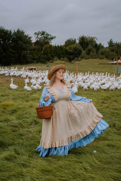 Meg Pinafore | Linen pinafore