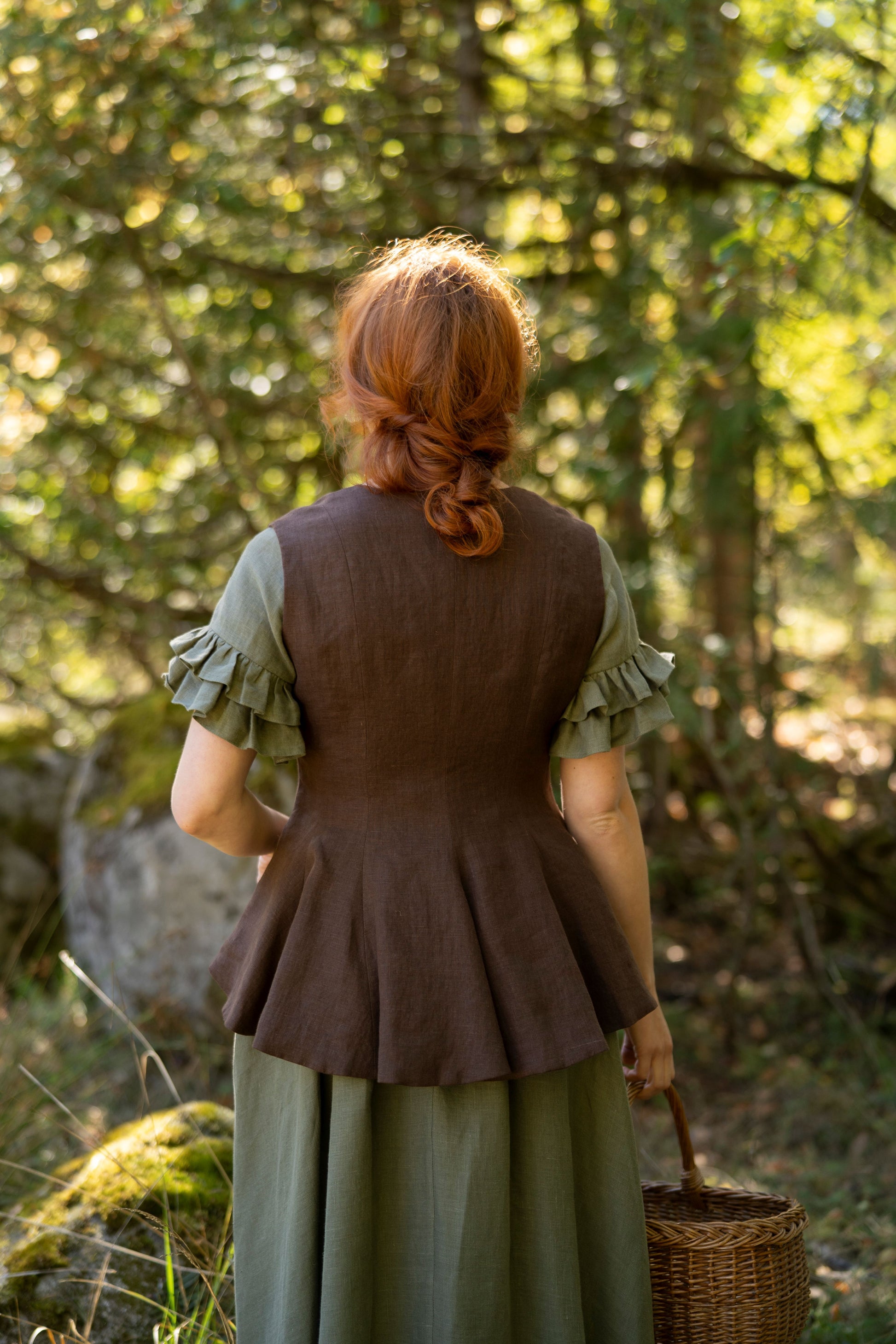 Claire linen vest LittleWomenAtelier Claire linen vest LittleWomenAtelier