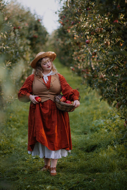 Beth'23 Oversized Dress with Long Sleeves - Plus size | Linen dress