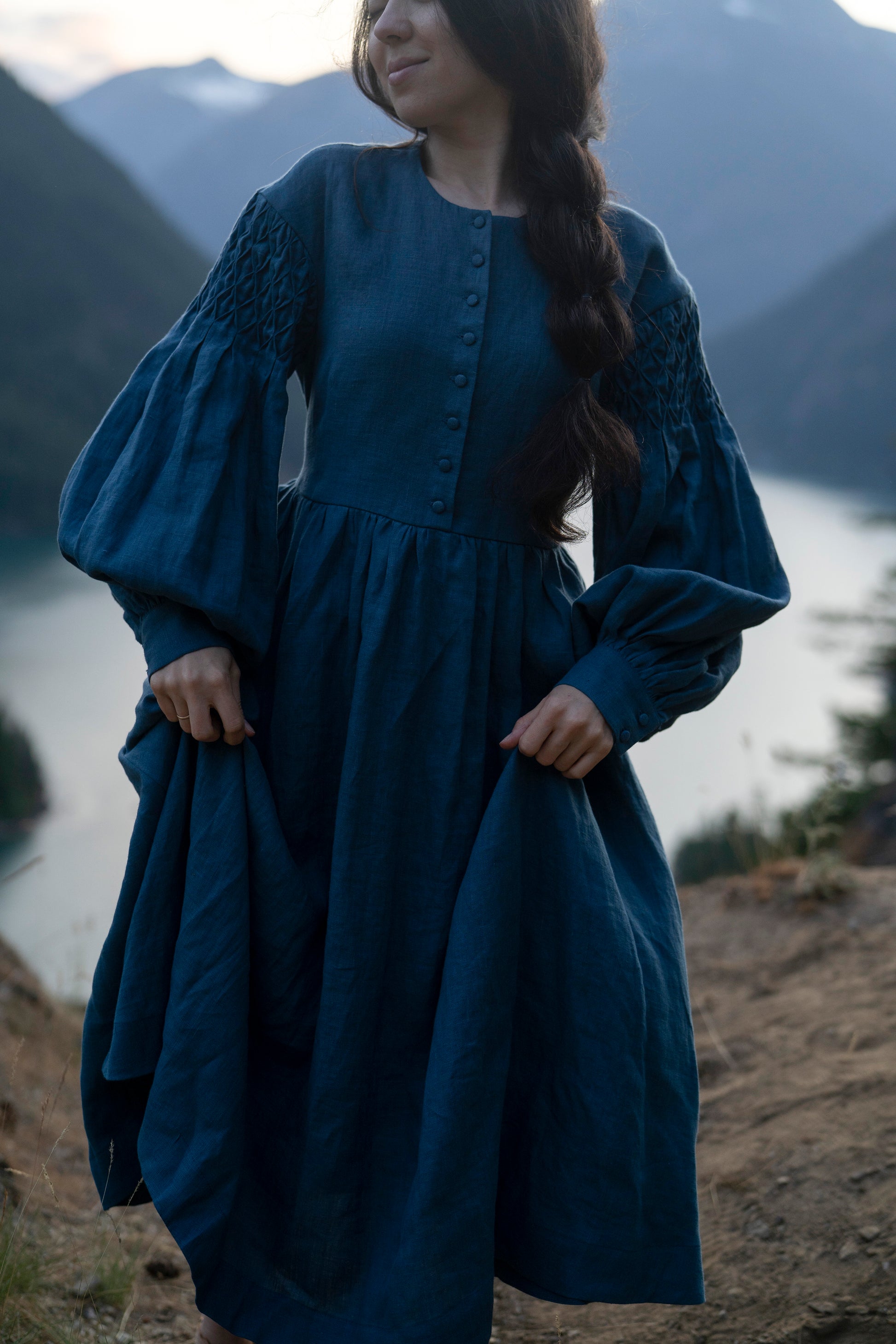 Beth'23 Oversized Dress with Long Sleeves | Linen Dress Beth'23 Oversized Dress with Long Sleeves | Linen Dress