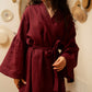 Ready to Ship | Linen Breeze Robe in Burgundy