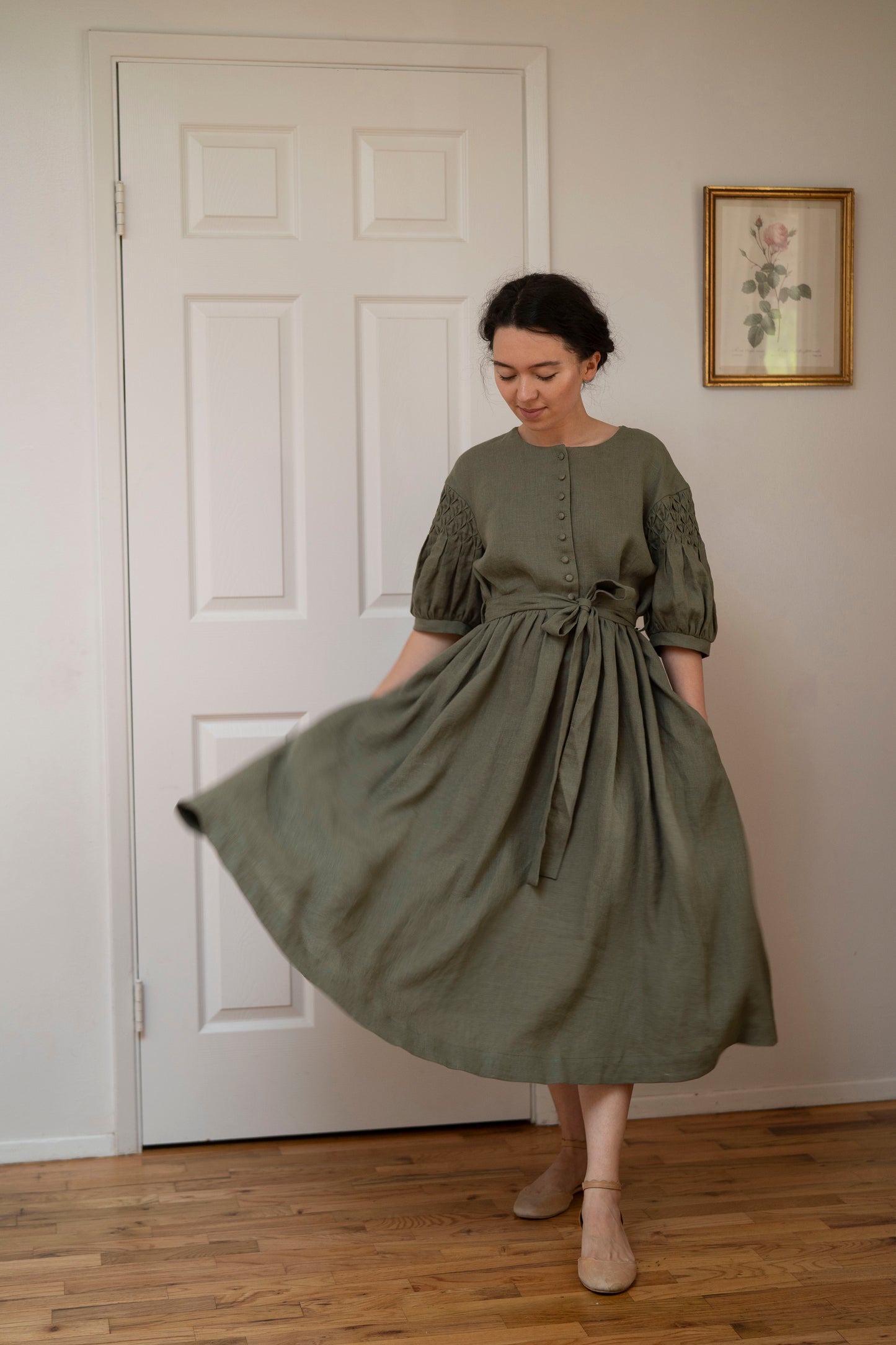 Beth'23 Oversized Dress with Short Sleeves
