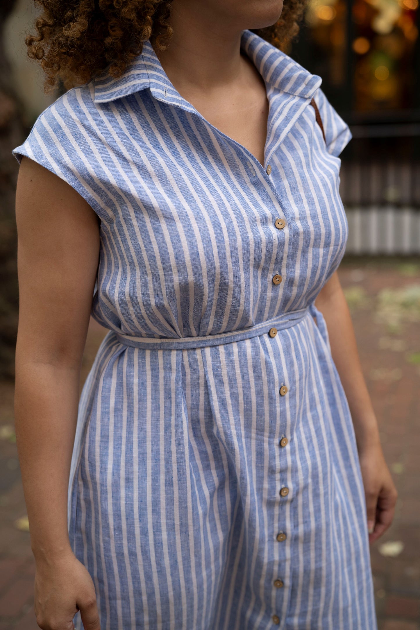 Striped Linen Dress | Ready to ship