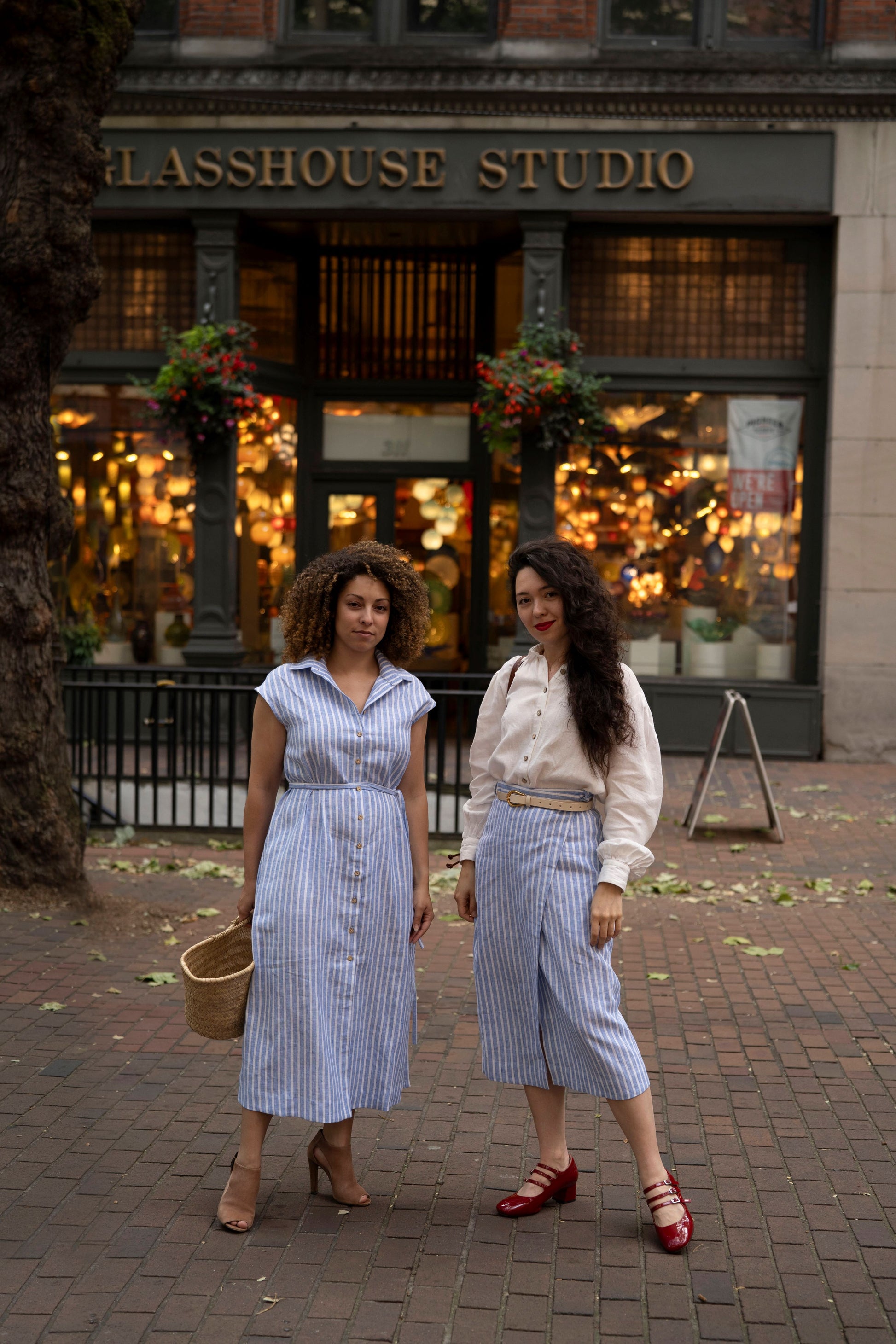 Striped Linen Dress | Ready to ship