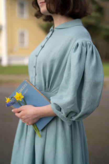 Prêt à expédier - Robe Meg à manches 3/4