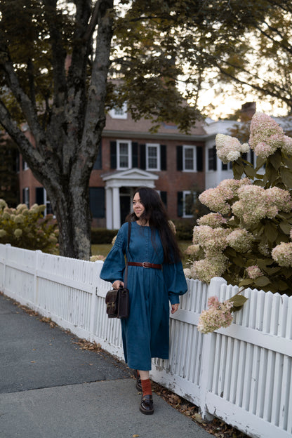 Beth'23 Oversized linen Dress with long sleeves, handmade linen dress