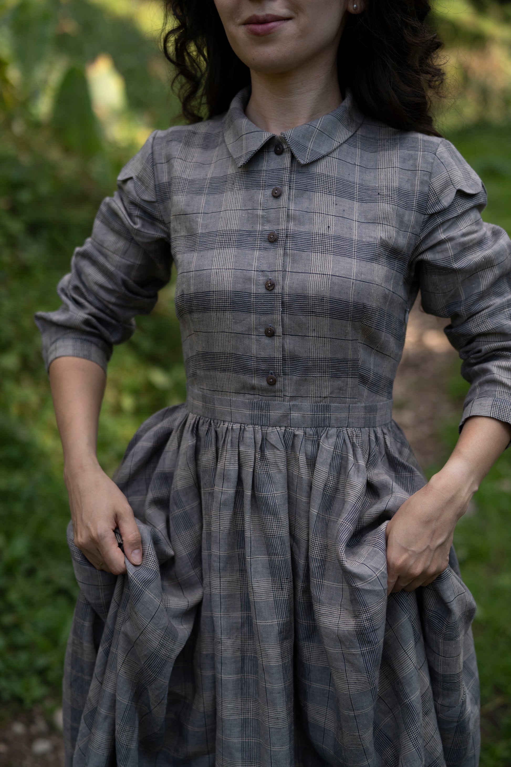 Plaid Jo Dress with long sleeves Plaid Jo Dress with long sleeves