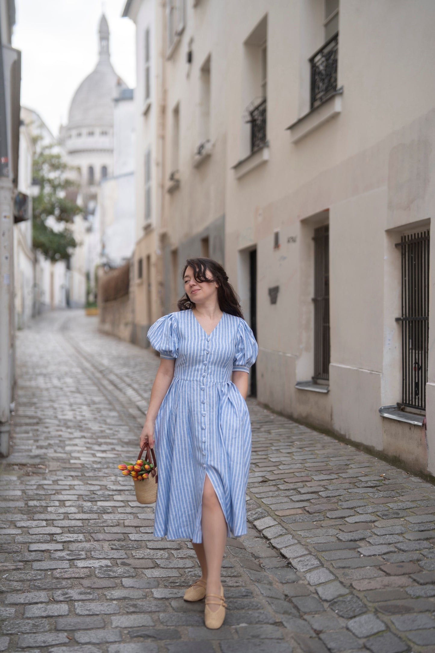 Striped Cottagecore Dress