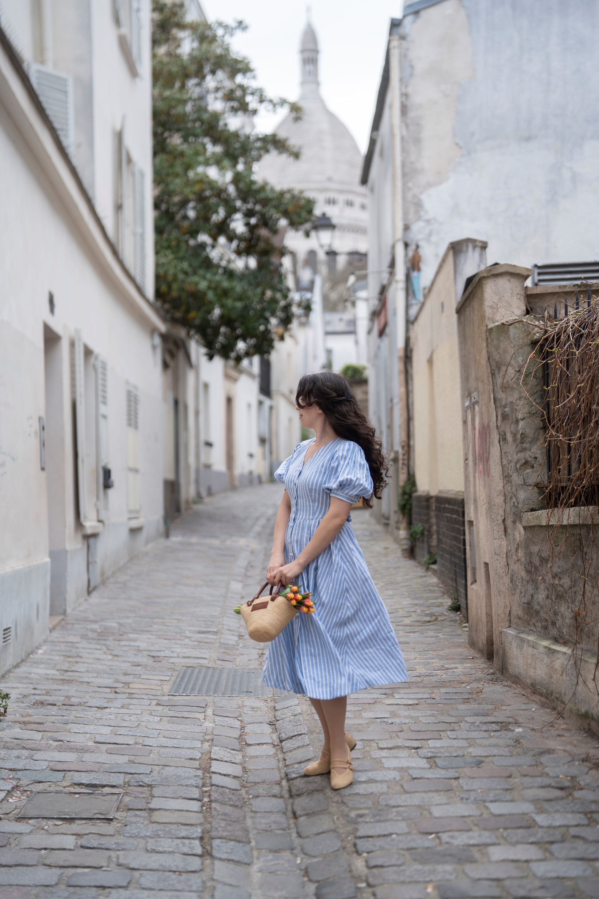 Striped Cottagecore Dress