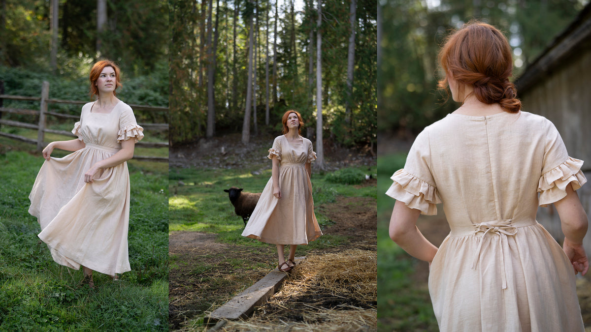 Slow Fashion linen dresses and other clothes with Cottagecore Charm ...
