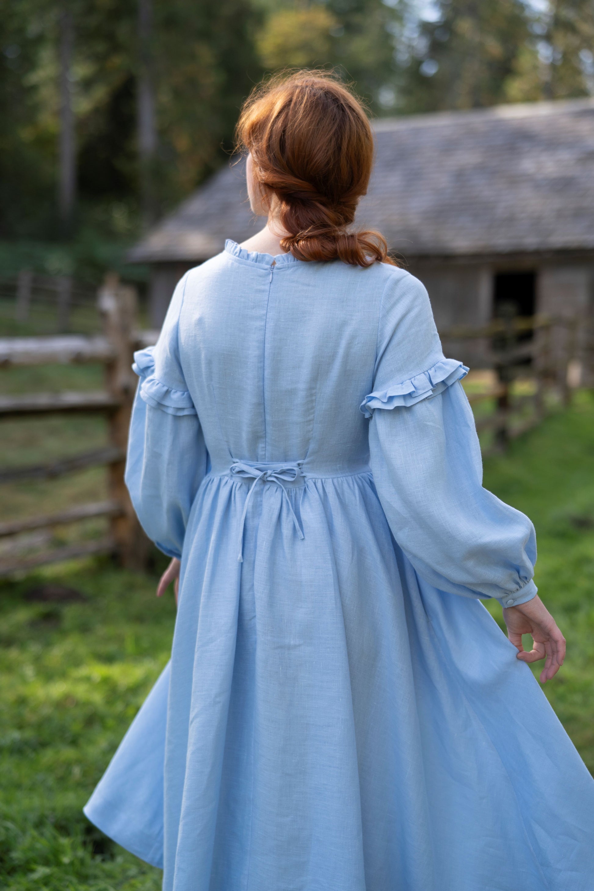 Ella Linen Dress LittleWomenAtelier Ella Linen Dress LittleWomenAtelier
