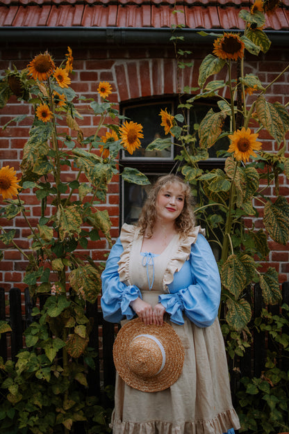 Meg Pinafore | Linen pinafore