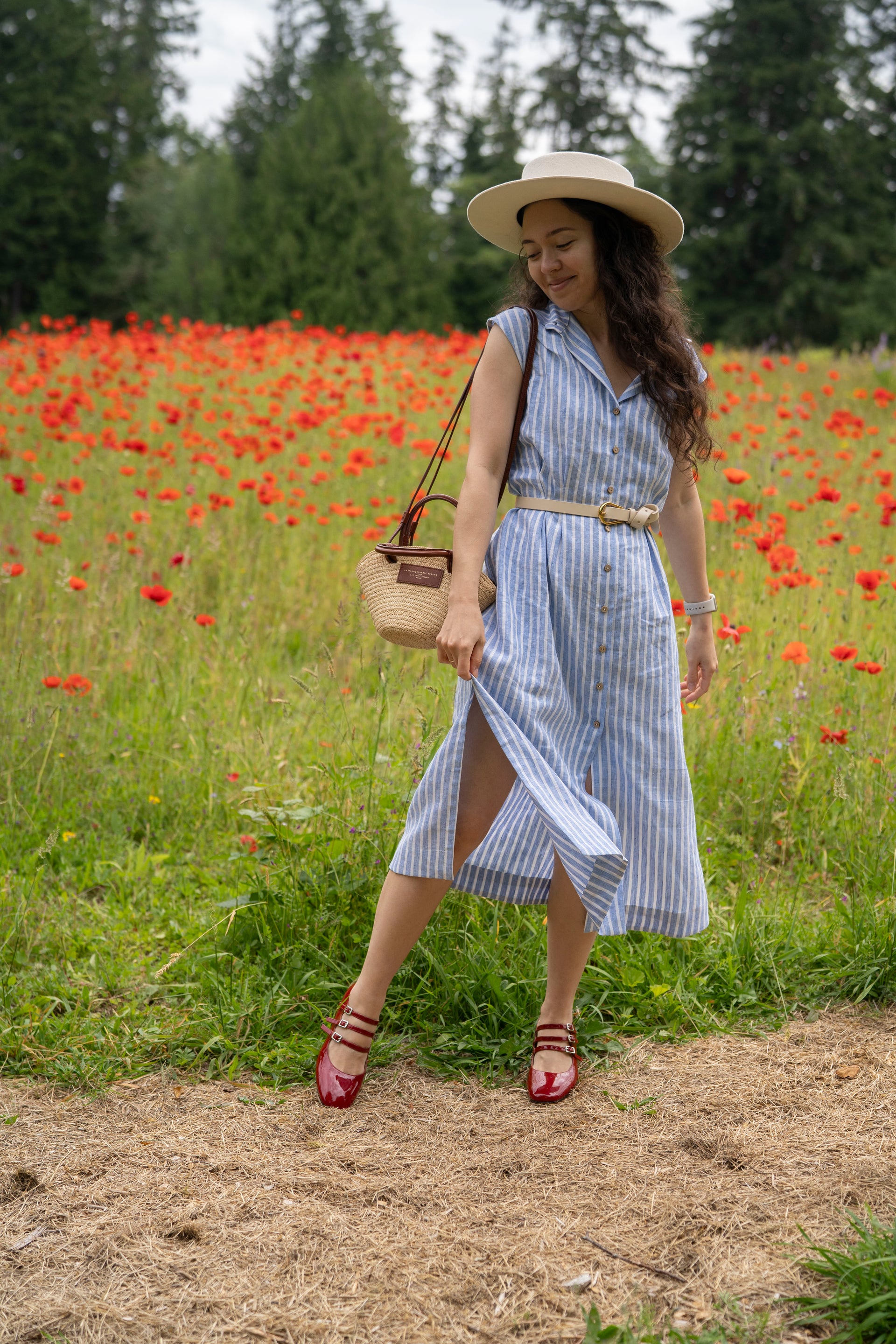 Striped Linen Dress | Ready to ship - XS-S Striped Linen Dress | Ready to ship - XS-S
