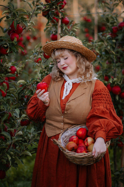 Beth'23 Oversized Dress with Long Sleeves - Plus size | Linen dress