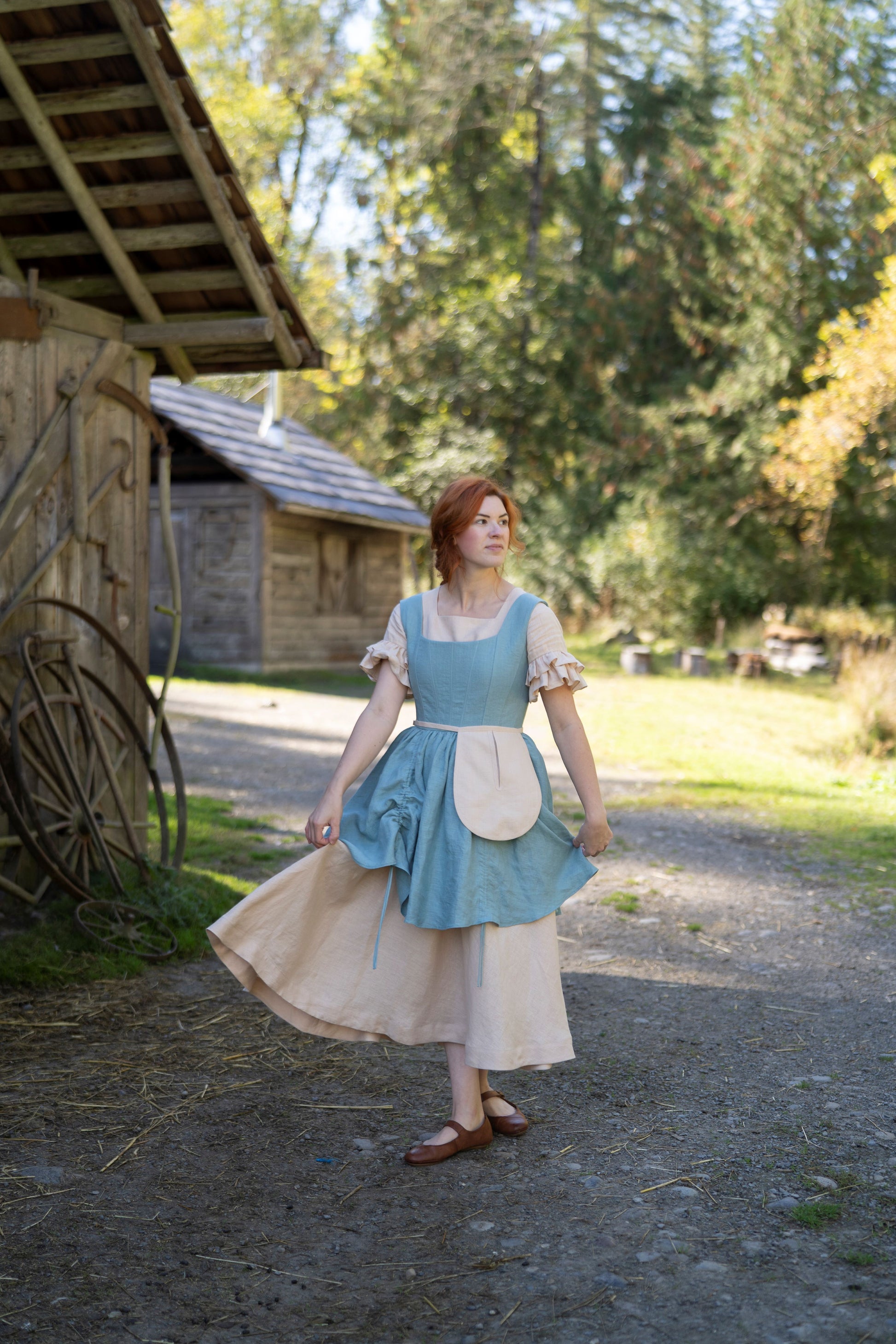 Gretel linen Corset-dress LittleWomenAtelier Gretel linen Corset-dress LittleWomenAtelier