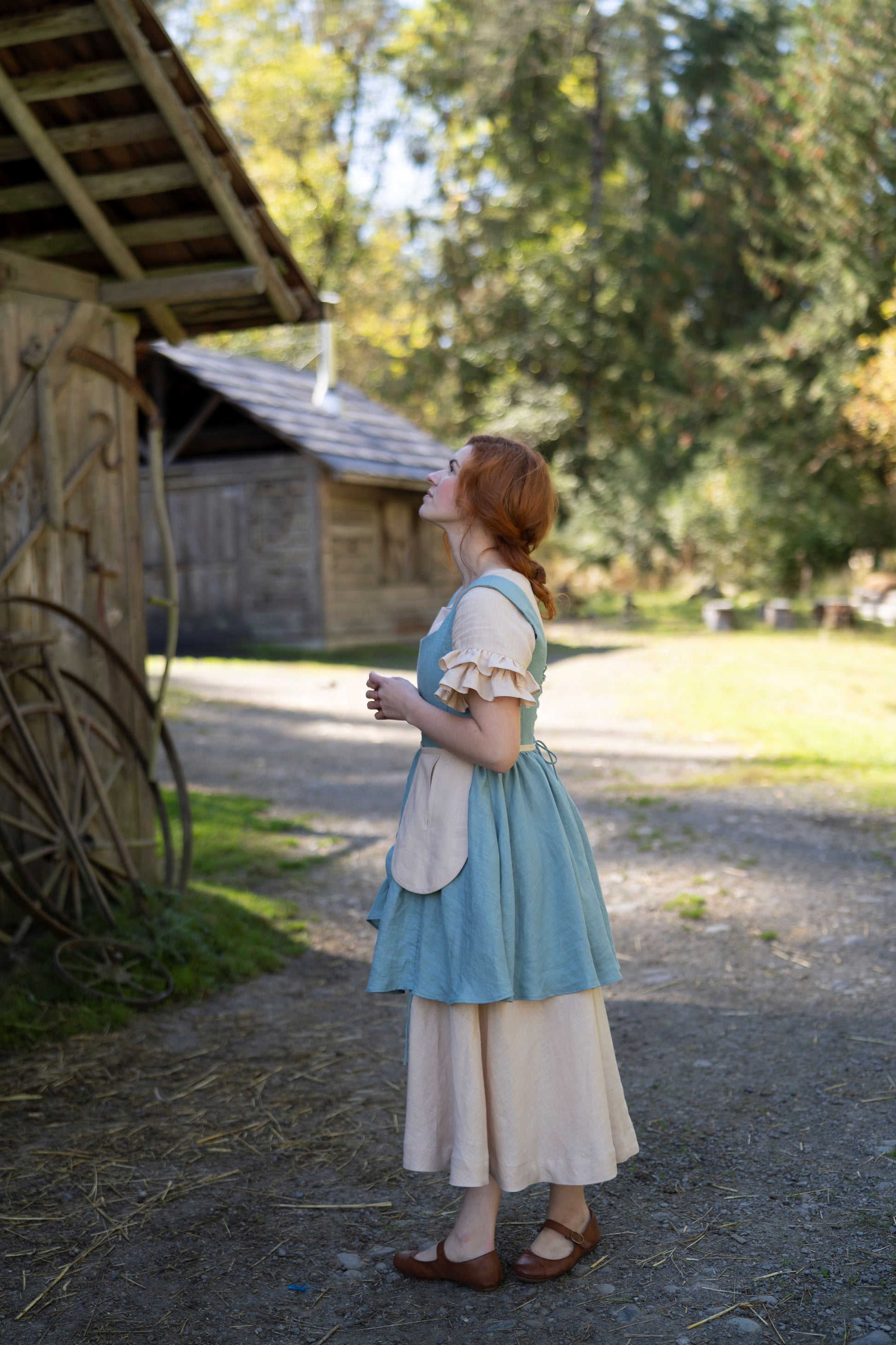Gretel linen Corset-dress LittleWomenAtelier Gretel linen Corset-dress LittleWomenAtelier
