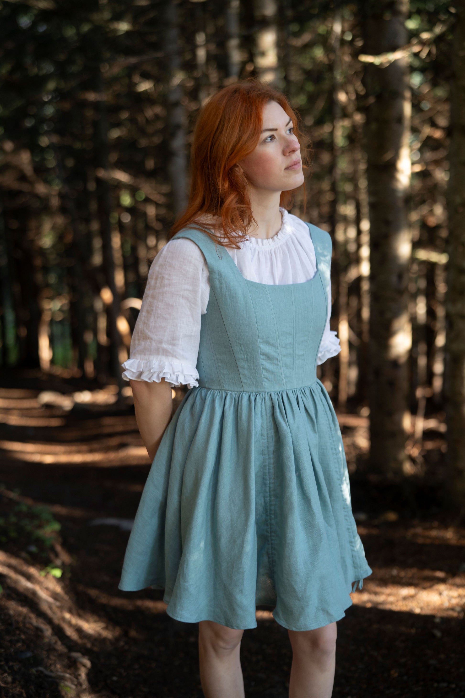 Gretel linen Corset-dress LittleWomenAtelier Gretel linen Corset-dress LittleWomenAtelier