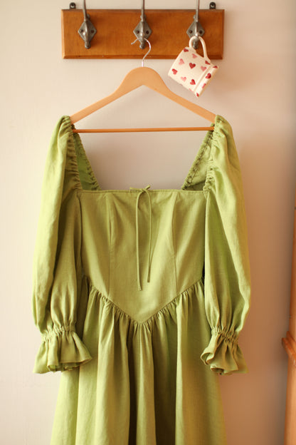 August Night linen dress