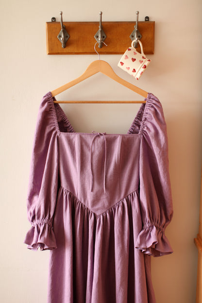 August Night linen dress
