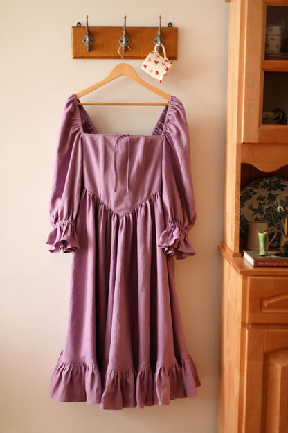 August Night linen dress