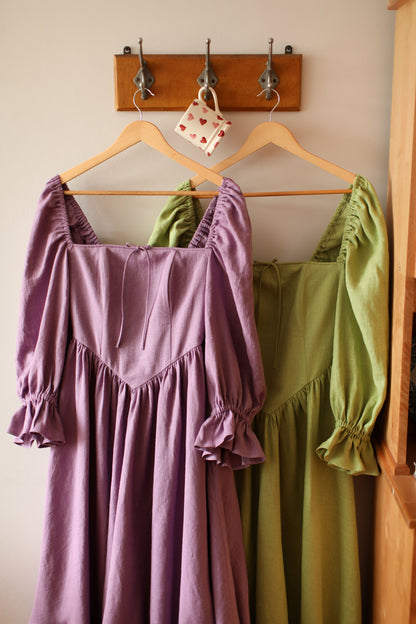 August Night linen dress