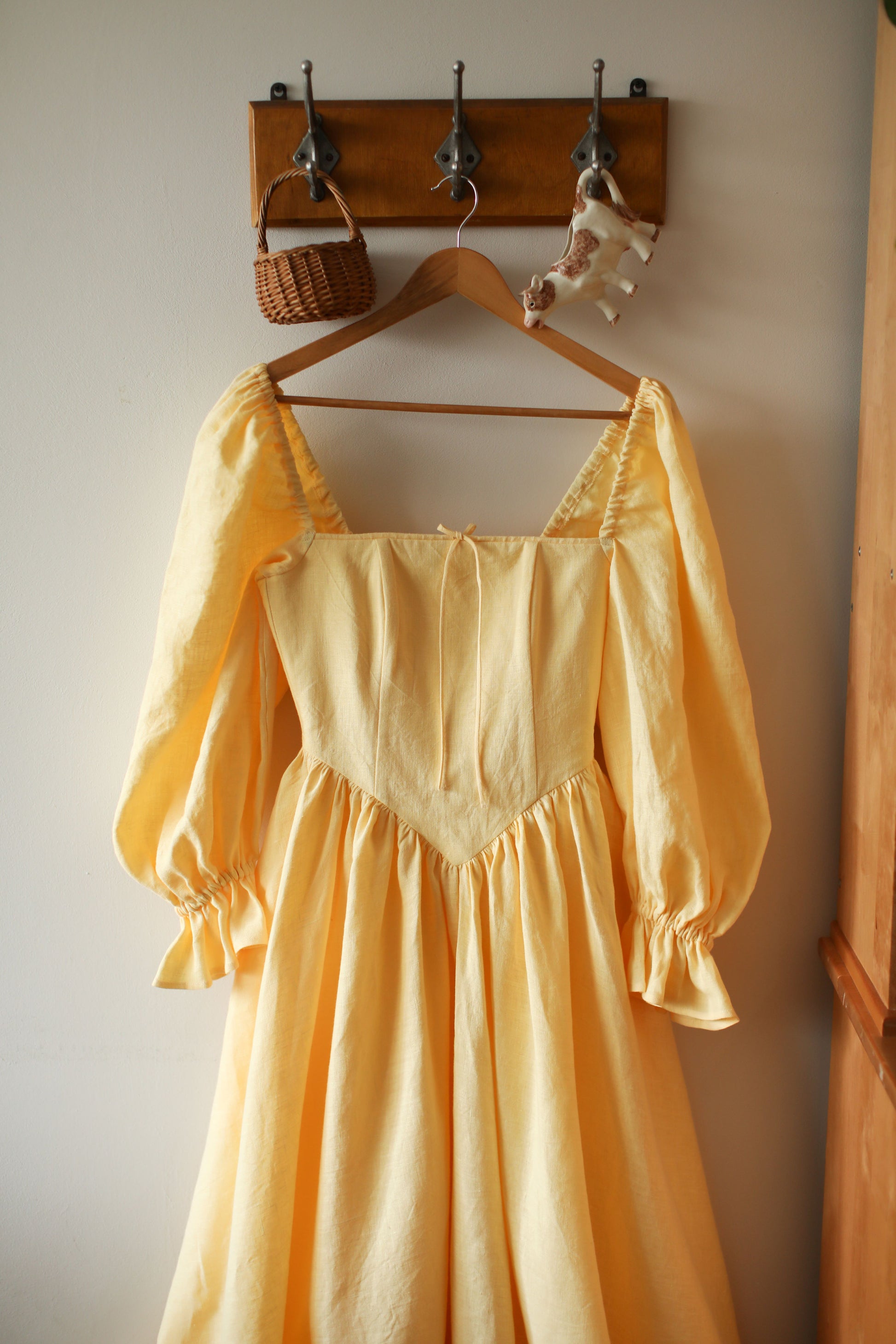 august mini dress yellow Auguste Dean Goldie Mini Dress - Yellow