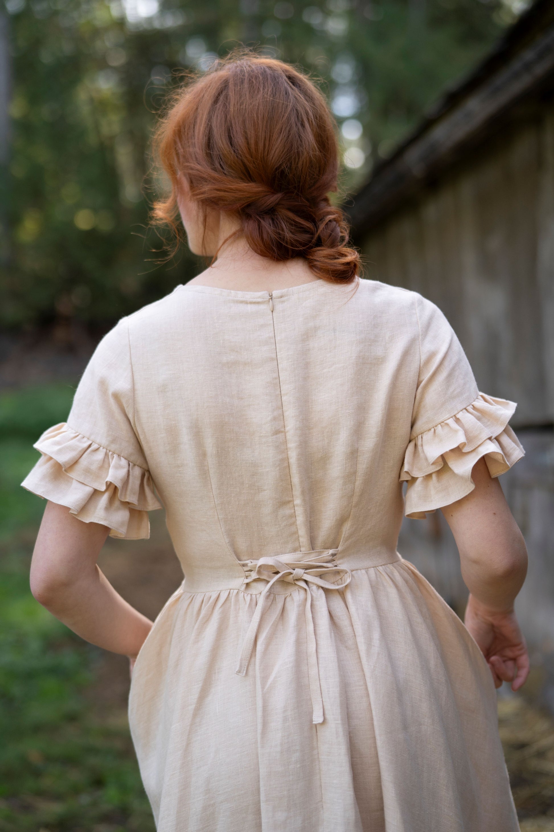Odette Linen Dress LittleWomenAtelier Odette Linen Dress LittleWomenAtelier