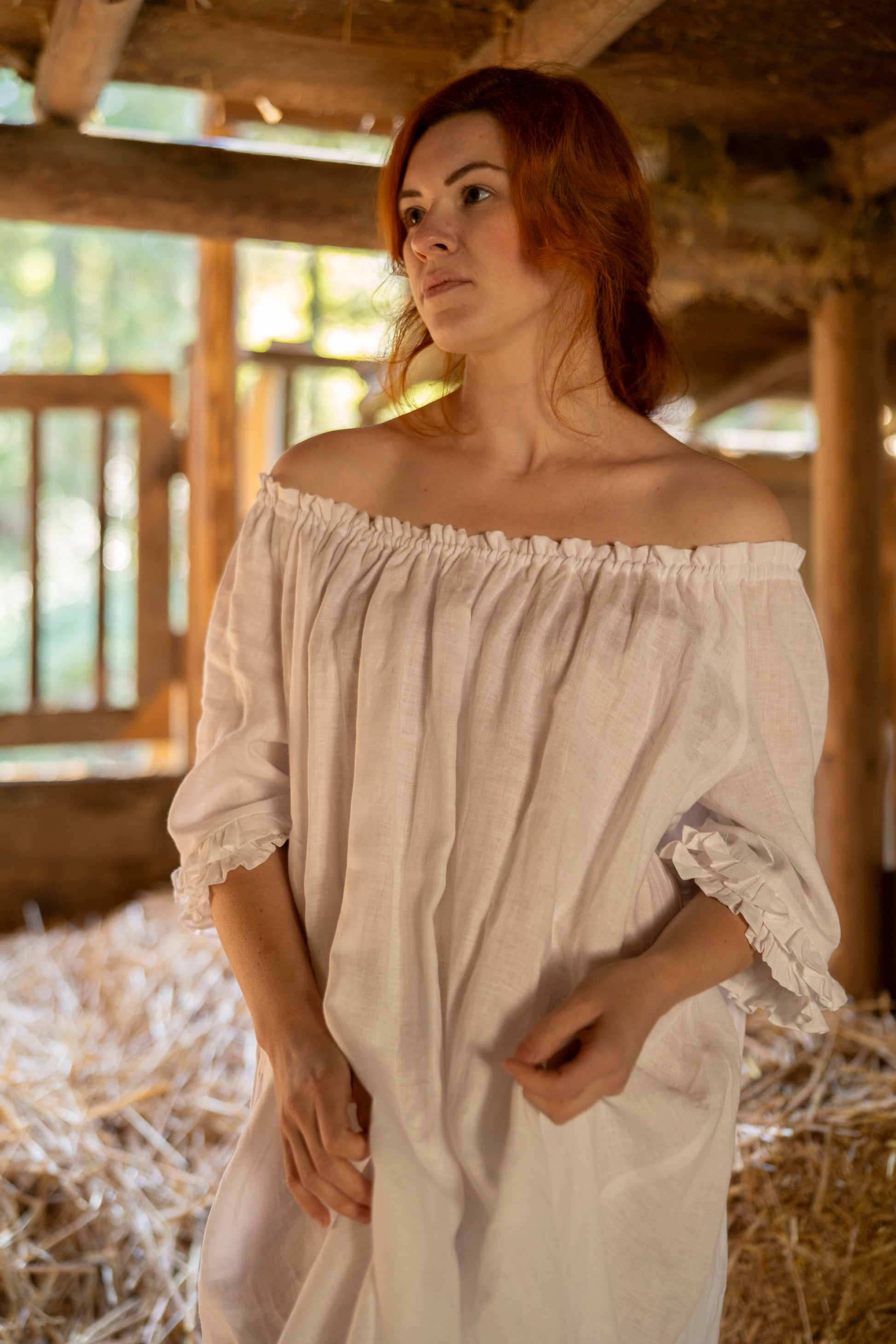 New linen collection Little Women Atelier x Under A Tin Roof. Long chemise for women, Cottagecore fashion