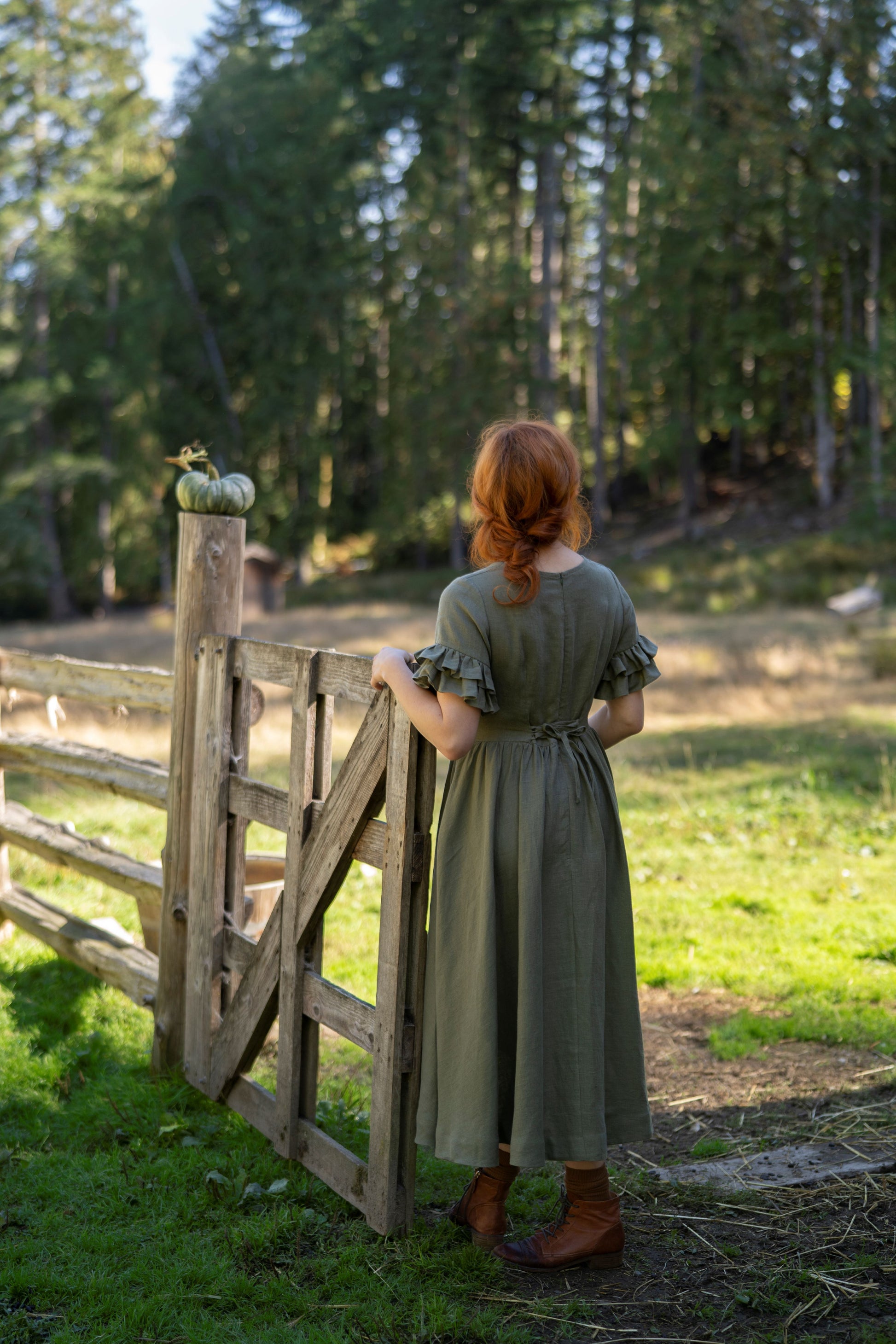 Odette Linen Dress LittleWomenAtelier Odette Linen Dress LittleWomenAtelier