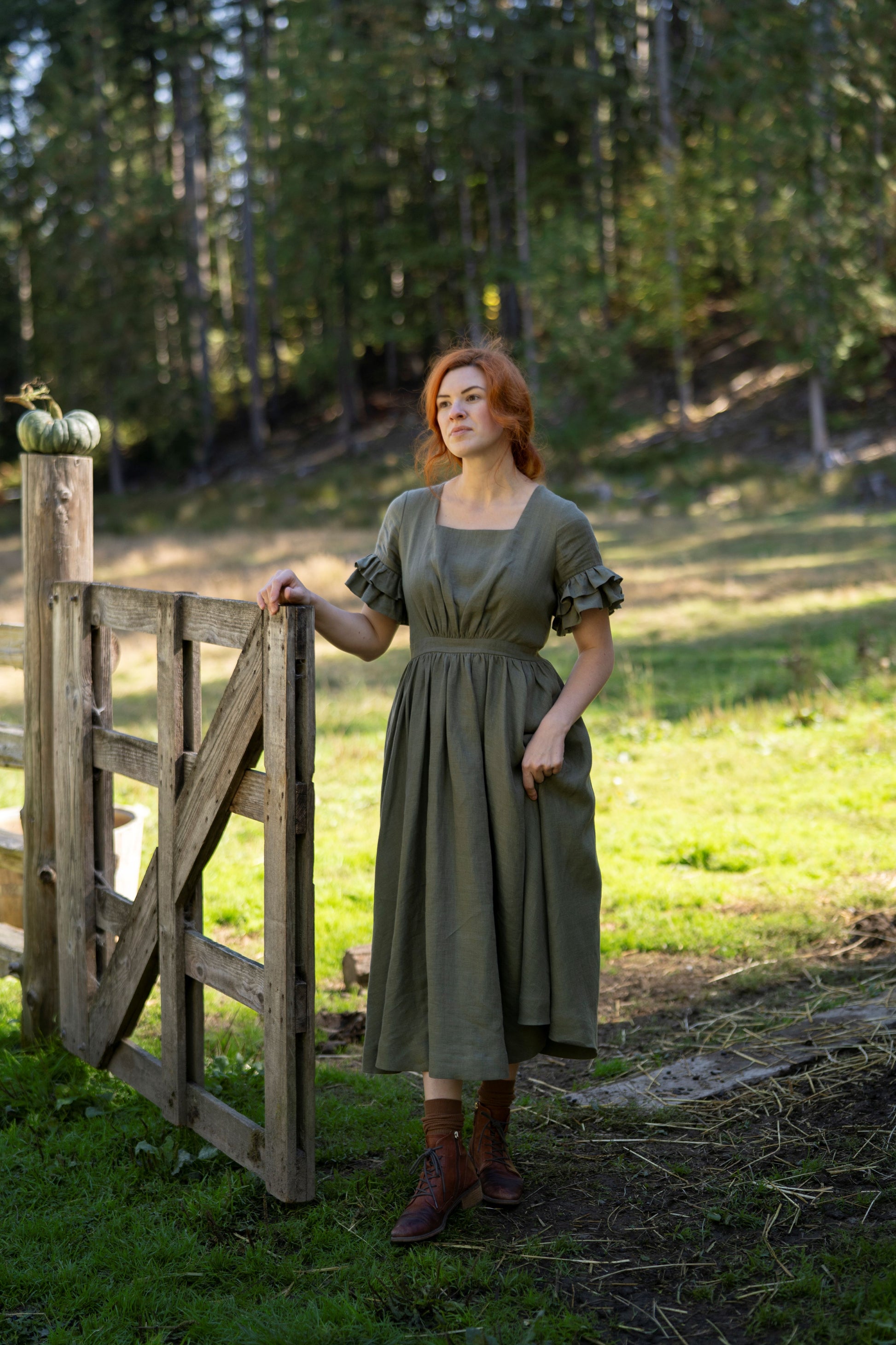 Odette Linen Dress LittleWomenAtelier Odette Linen Dress LittleWomenAtelier