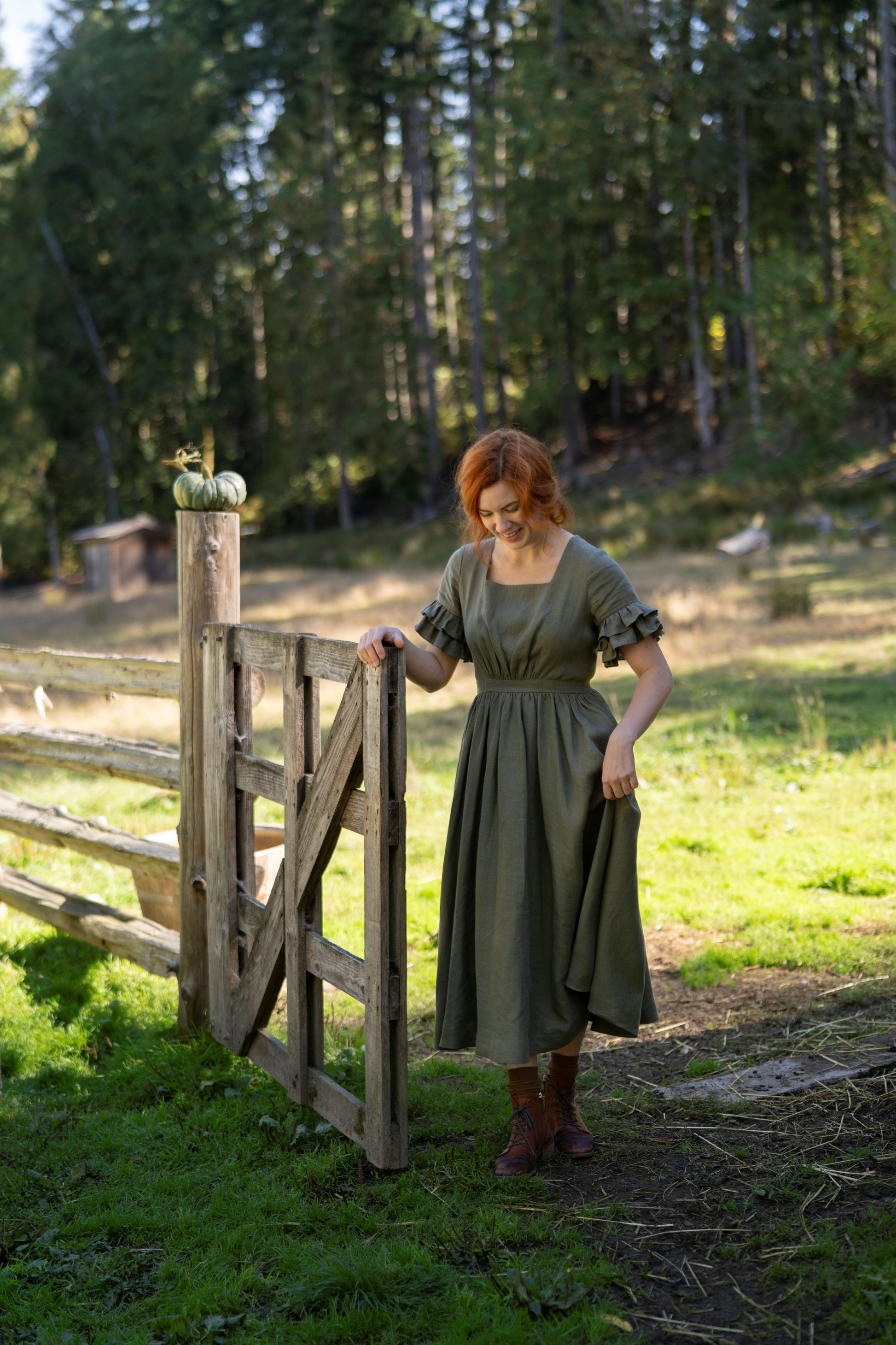 Odette Linen Dress LittleWomenAtelier Odette Linen Dress LittleWomenAtelier