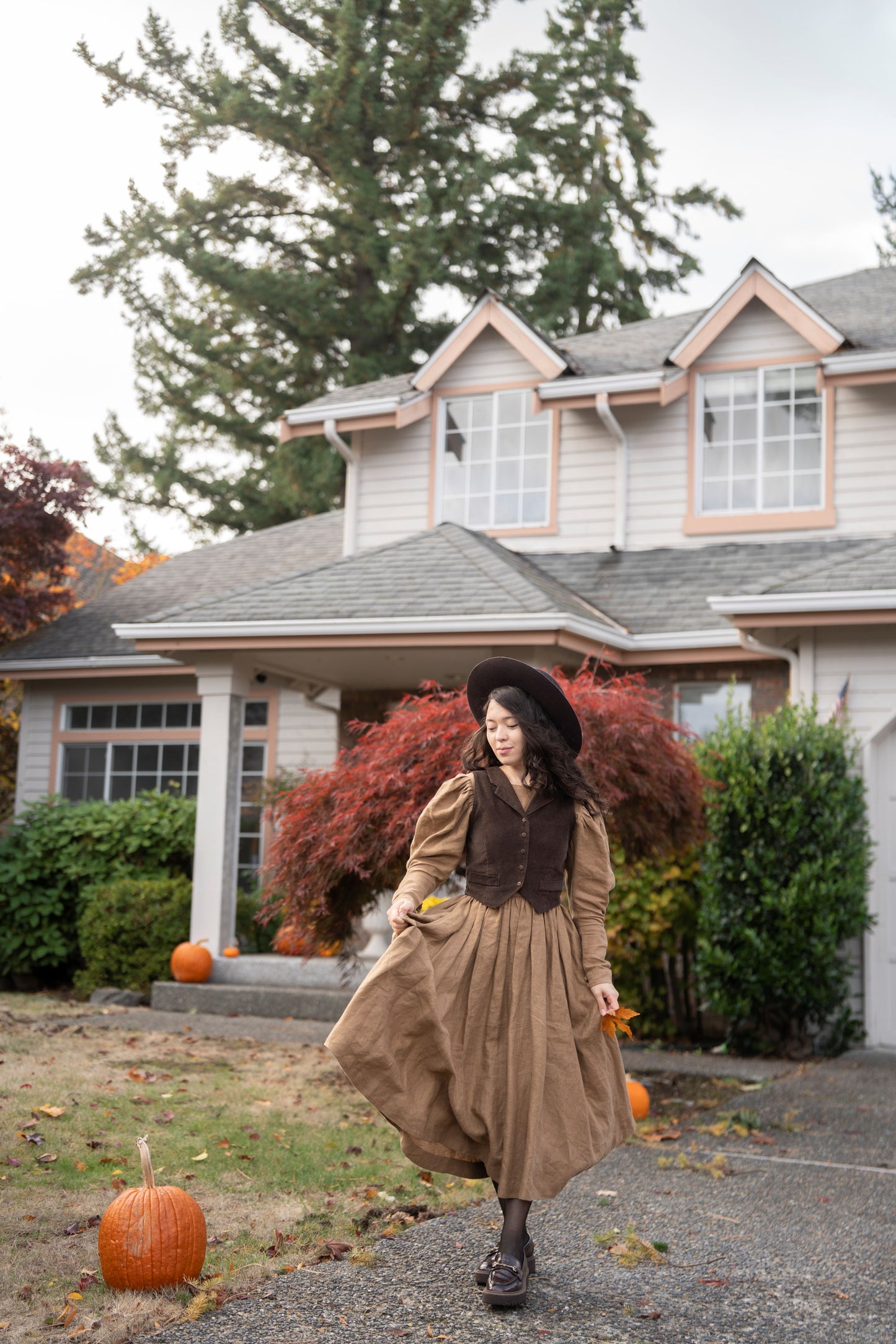 Gilet Jo en une seule couleur | Gilet en lin