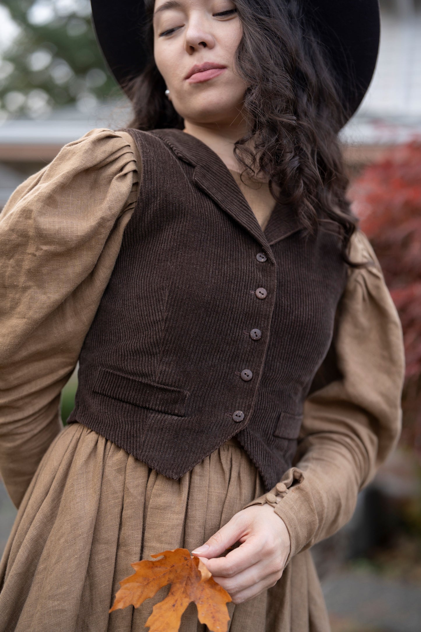 Gilet Jo en une seule couleur | Gilet en lin