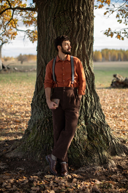 Chemise à col pour homme