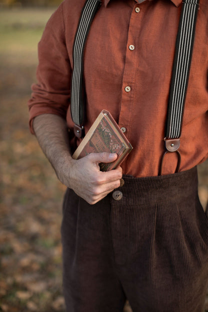 Chemise à col pour homme