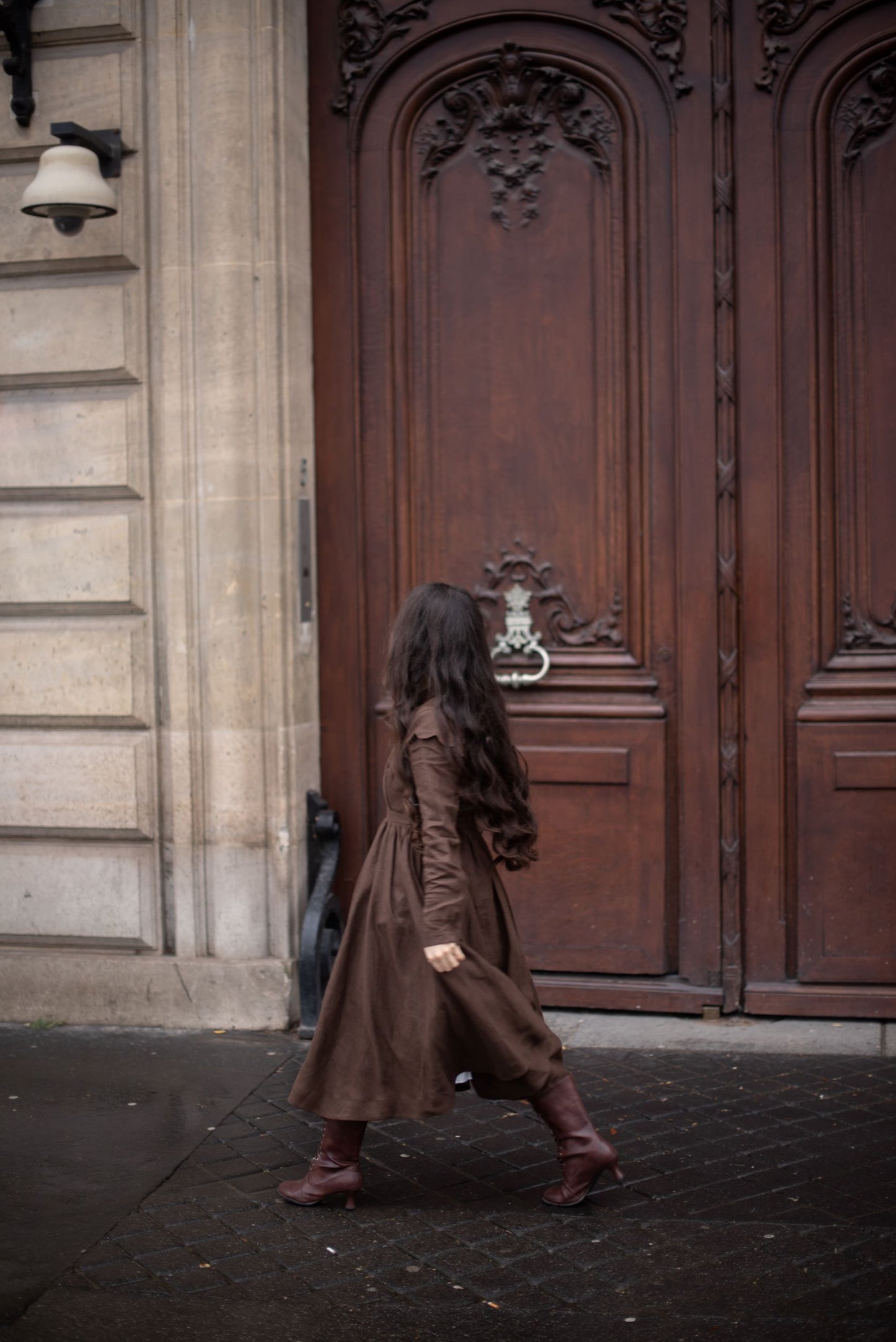 Robe Jo à manches longues | Robe en lin