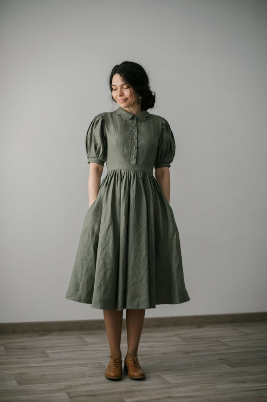 Beth Dress with short sleeves