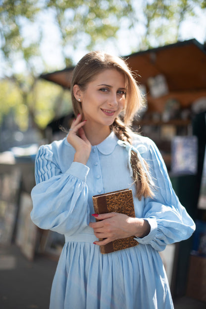 Robe Beth à manches longues | Robe en lin