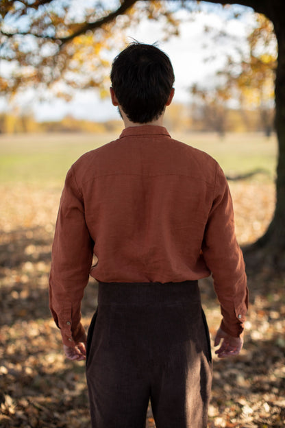 Chemise à col pour homme