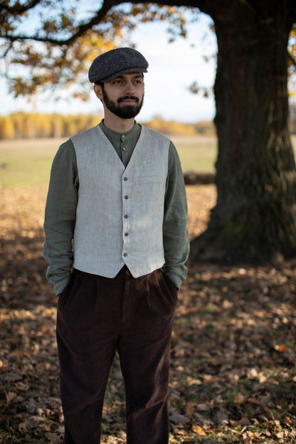 Chemise homme à col mao